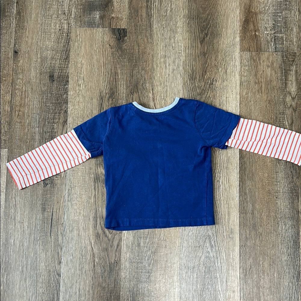 Baby Boden,Blue Kids Shirt with Hedgehog Design - Picture 8 of 9